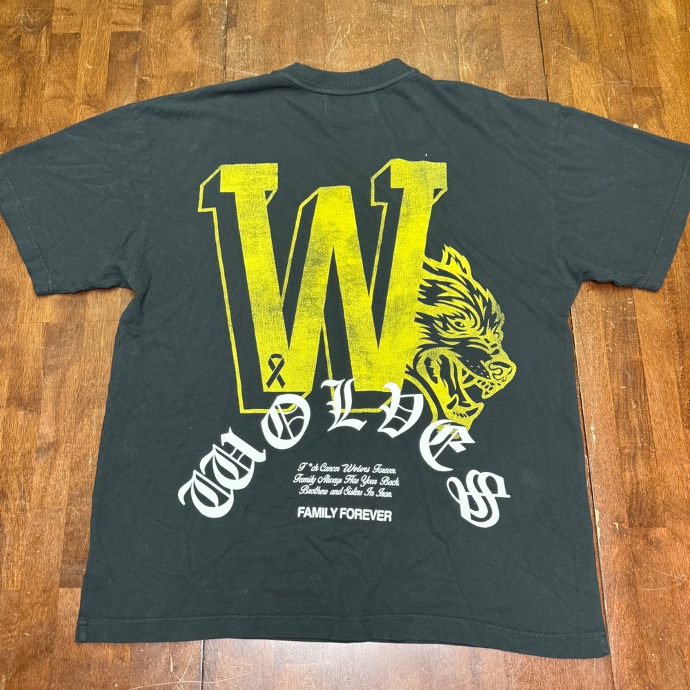 Darc Sport T-Shirt Mens Medium Black Fight‎ Cancer Limited Edition Wolves NFGU